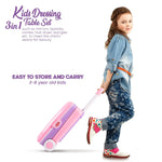 Baybee Pretend Play Fashion 3 in 1 Beauty Makeup Kit with Dressing Table Set Toys for Kids BAYBEE
