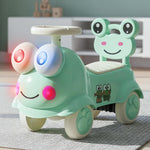 Baybee Kermit Ride on Cars for Kids Indoor Baby Push Ride-ons with Glowing Lights BAYBEE