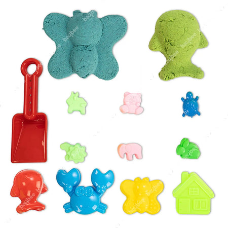 BAYBEE Creative Play Sand for Kids 1Kg, Moldable Magic Sand Dough Activity Toys Set, Sand Clay for Kids to Play BAYBEE