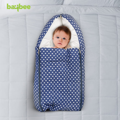 BAYBEE 3 in 1 Baby's Cotton Bed Cum Carry Bed, Printed Baby Sleeping Bag-Baby Bed BAYBEE