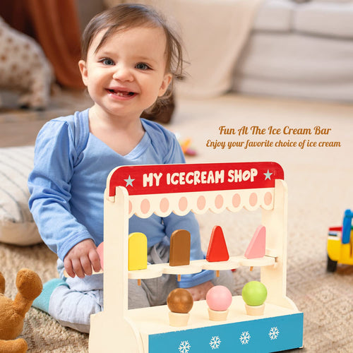 Baybee Wooden Ice Cream Shop pretend play toys for Kids. Baybee India