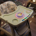 Baybee Breeze High Chair with Musical & Dual Removable Trays, Adjustable Feeding Chair Baybee India