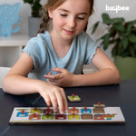 BAYBEE Toddlers Train Theme with Passenger & Months Name Educational Learning Knob Pegged Puzzle for Kids BAYBEE