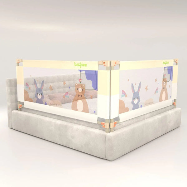 Baybee Baby Bed Rail Guard for Baby Safety (Pack of 2, 150x80CM)