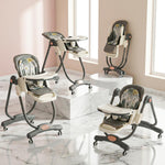 Baybee 3 in 1 High Chair with Removable Food & Toy Tray, 4 Level Height Adjustment Baybee India