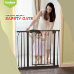 Baybee Auto Close Baby Safety Gate, Durable Staircase Kids Safety Baby Fence Dog Gate Barrier with Easy Walk Child Gate BAYBEE