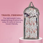 BAYBEE Freya Luxury Casey Sleeping Carry Bag, Cotton Baby Bed Cum Carry Bed, Printed Baby Sleeping Bag for Kids-Infant Portable Bassinet BAYBEE