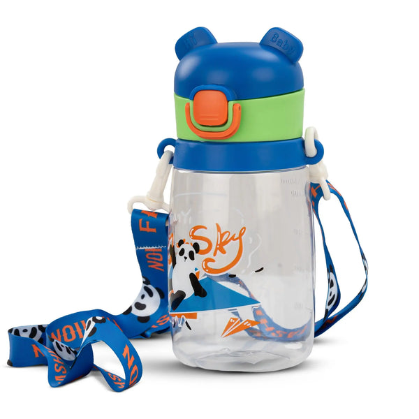 Baybee Bamboo Sipper Water Bottle with Straw for Kids Leak Proof (550ml)