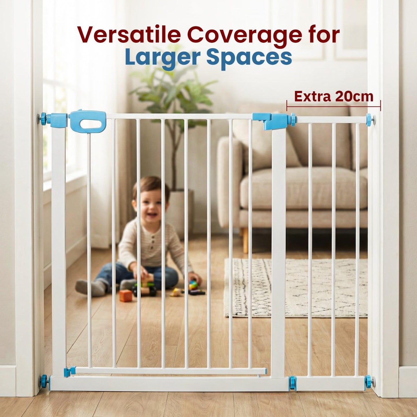 Baybee Safety Gate Extension 20cm Baby Gate Extender for Kids & Pets BAYBEE