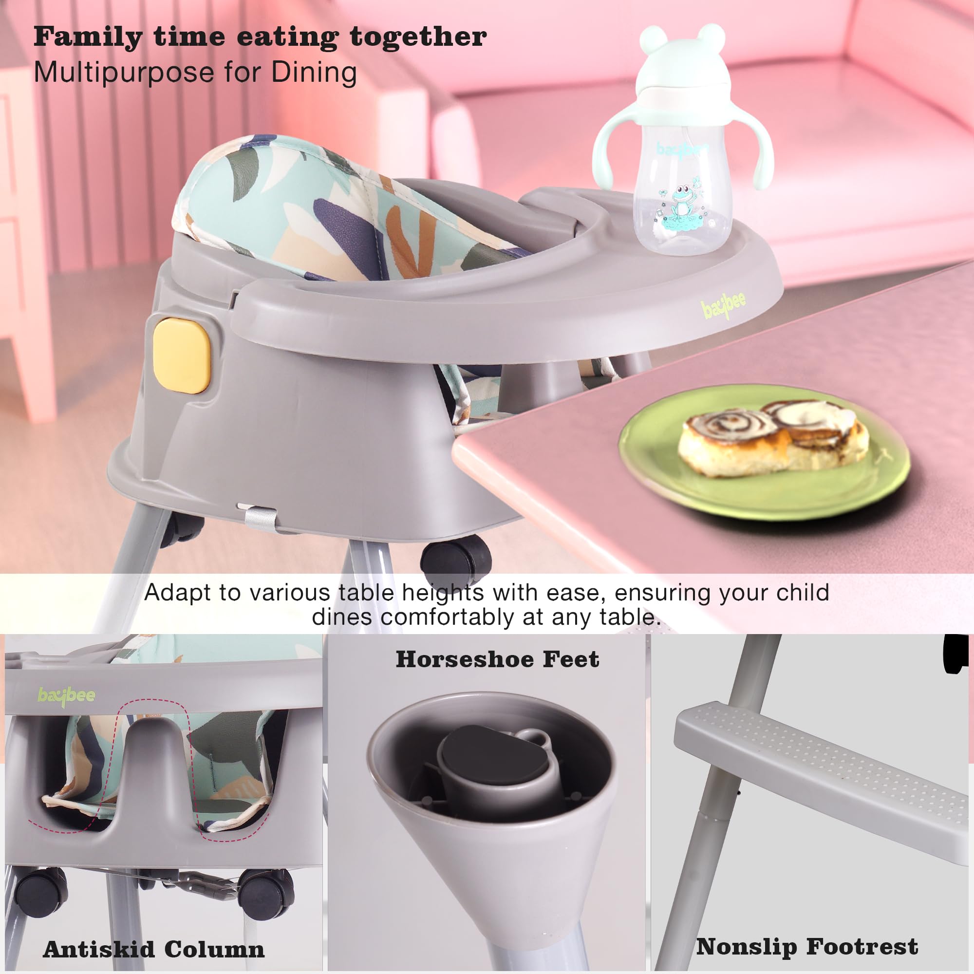 Evenflo 4 in online 1 high chair poppy