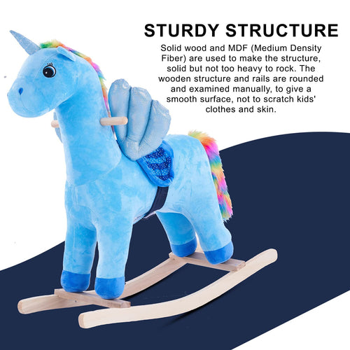 Baybee Wooden Unicorn Baby Rocking Chair for Kids BAYBEE