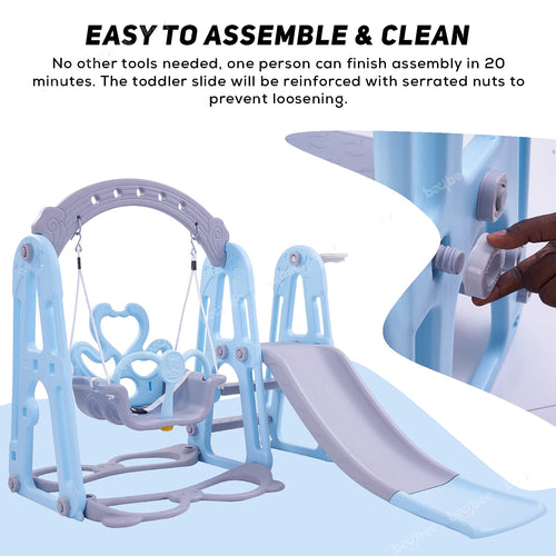 Twinkle 4 in 1 Swing and Slider Foldable Baby Garden Slide for Kids Baybee India