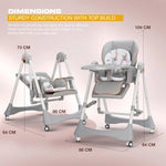 Baybee Nivio Convertible 3-in-1 Baby High Chair for Kids Baybee India