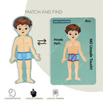 Baybee Wooden Human Body Parts Structure Jigsaw Puzzle Set for Kids Toys BAYBEE