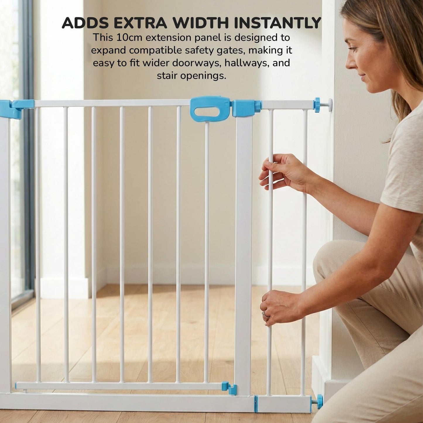 Baybee Safety Gate Extension 10cm Baby Gate Extender for Kids BAYBEE