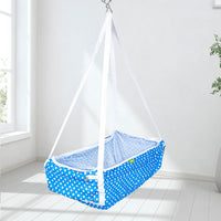BAYBEE Cotton Baby Hanging Cradle for New Born Baby, Baby Cradle with Mosquito Net & Spring