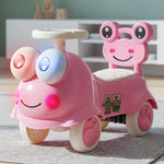 Baybee Kermit Ride on Cars for Kids Indoor Baby Push Ride-ons with Glowing Lights BAYBEE