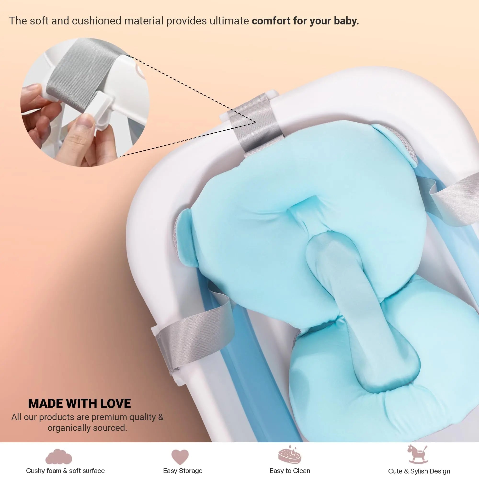 Baybee Loria Foldable Baby Bath Tub for Kids – Baybee India