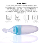 Baybee Infant Silicone Food Feeder, Anti-Colic & BPA Free Squeeze Feeder Bottle with Spoon Baybee India
