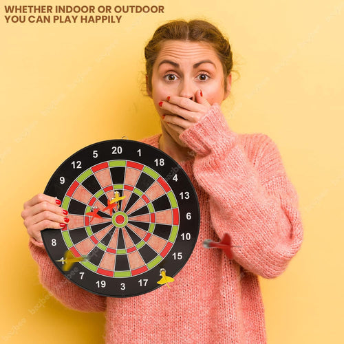 BAYBEE Magnetic Dartboard for Kids & Adults with 4 Non Pointed Darts, Indoor Outdoor Magnetic Score Dart Board Games for Kids BAYBEE