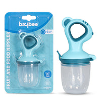 Baybee Silicone Food/Fruit Nibbler For Babies, BPA Free Fruits Feeder With Pacifier Nibbler For Baby Chewing Teething Toy