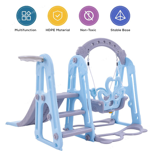 Twinkle 4 in 1 Swing and Slider Foldable Baby Garden Slide for Kids Baybee India