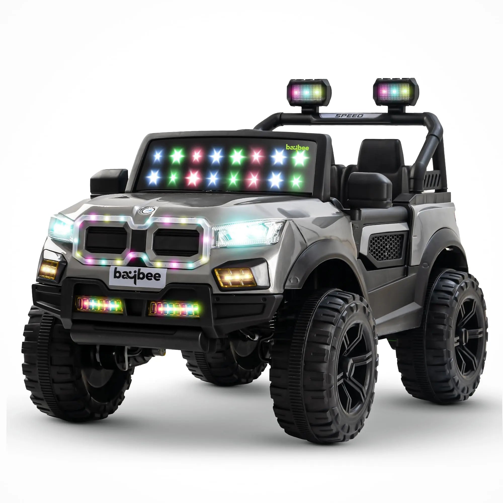 Baybee Battery Operated Jeep for Kids, Ride on Toy Baby Car (Painted)