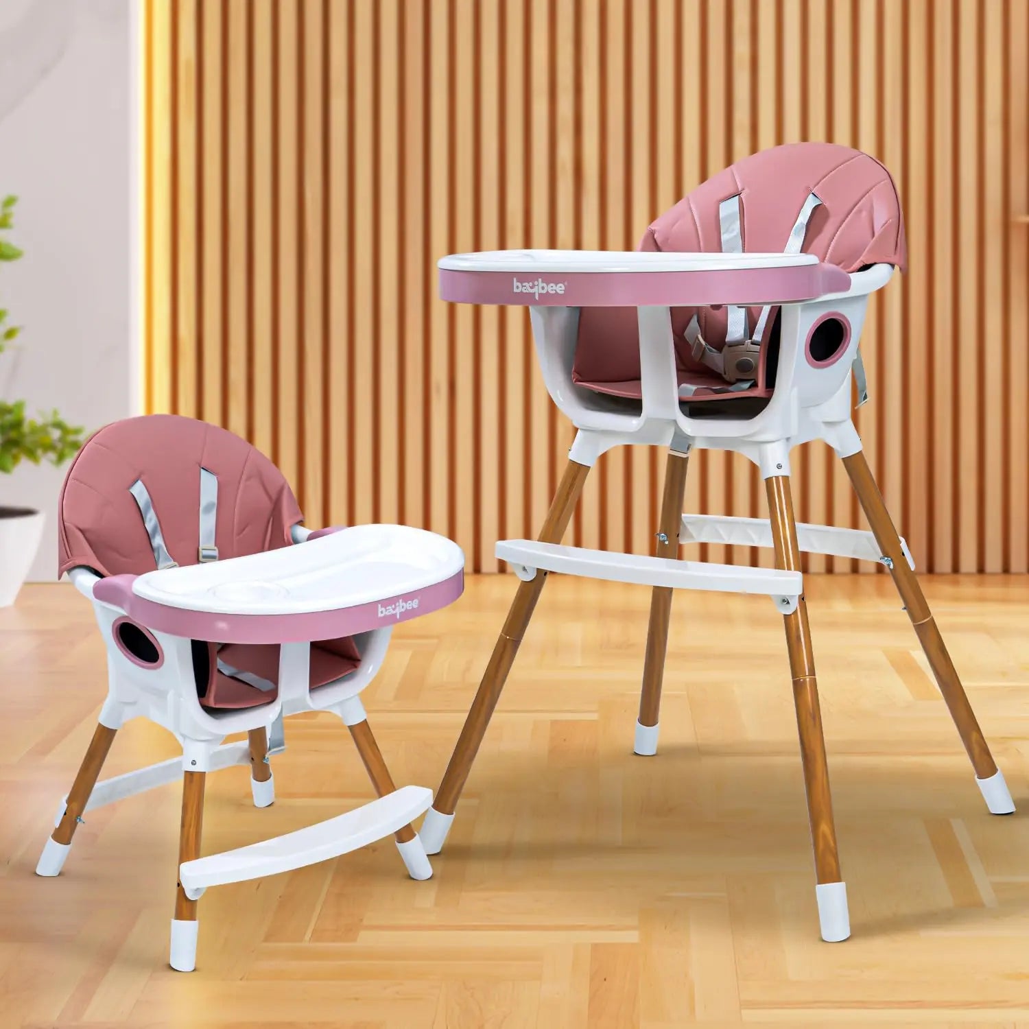 Baybee Hades 2 in 1 Baby High Chair for Kids Feeding with 2 Height Adjustable