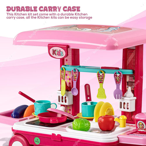 Baybee 2 in 1 Kitchen Set for Kids, Portable Pretend Play Toys BAYBEE