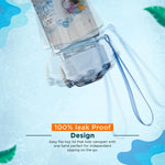 Baybee Galaxy Baby Sipper Water Bottle with Soft Silicone Straw and Strap (800ml) BAYBEE