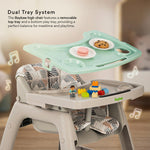 Baybee Breeze High Chair with Musical & Dual Removable Trays, Adjustable Feeding Chair Baybee India