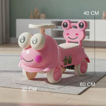 Baybee Kermit Ride on Cars for Kids Indoor Baby Push Ride-ons with Glowing Lights BAYBEE