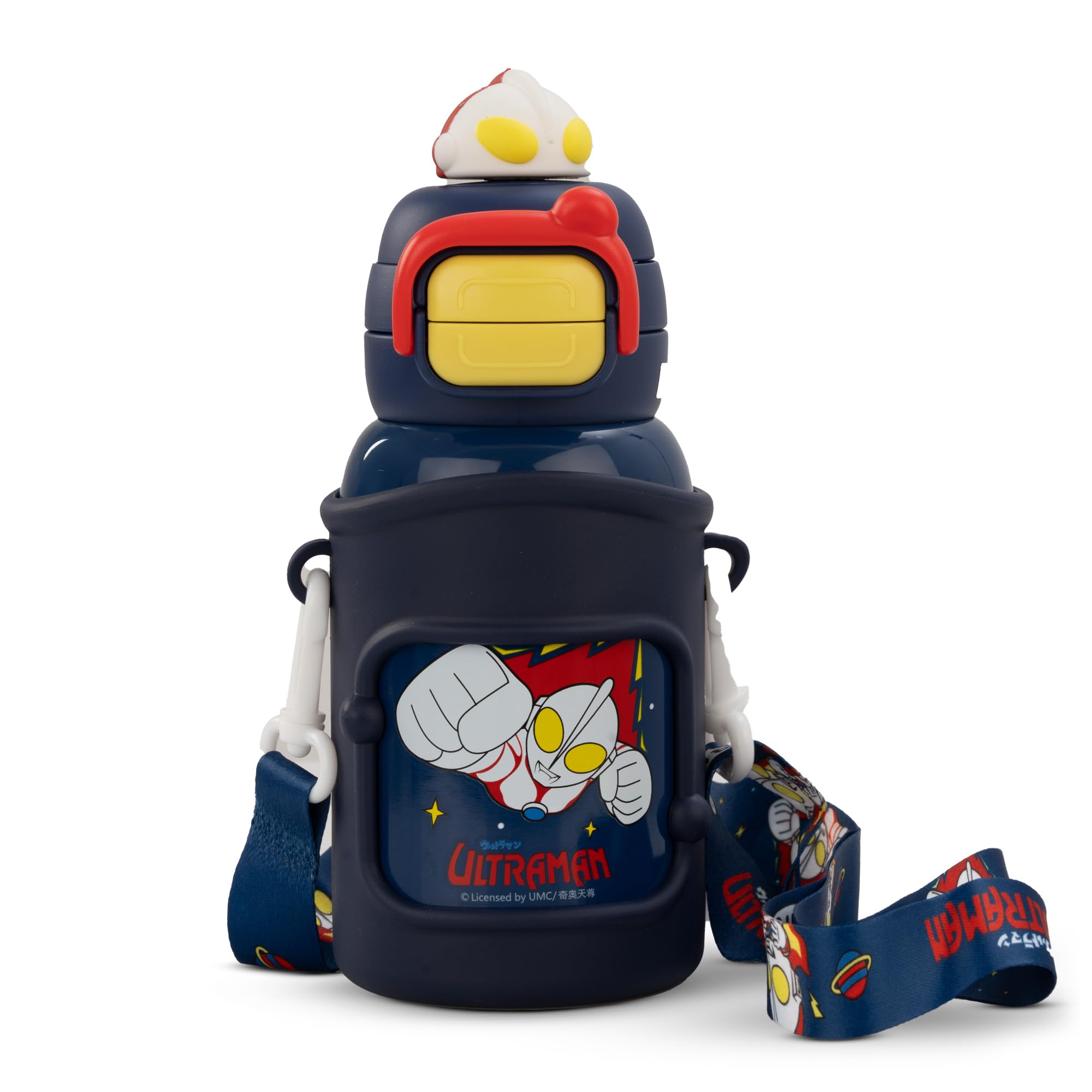 Baybee 2 in 1 Ultraman Baby Sipper Water Bottle with Straw for Kids (500ml)