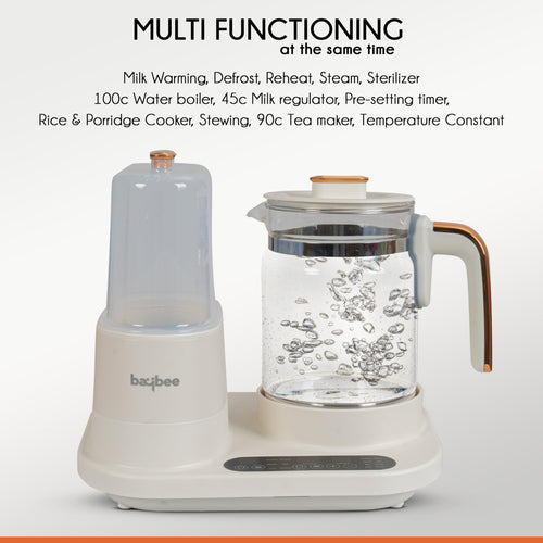 Baby Bottle Warmer & Sterilizer  with LCD Temperature Display, Smart & BPA Free Nipple BAYBEE