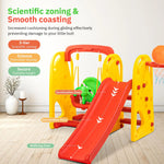 Baybee Jumbo Garden Swing & Slider for Kids | Plastic Baby Slide Cum Swing Combo with Baby Basket Ball Toy BAYBEE