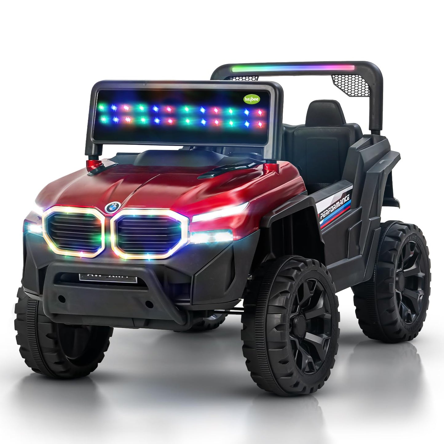 Baybee Alfton Pro Battery Operated Jeep for Kids, Ride on Toy Kids Car with RGB Lights &amp; Music,Rechargeable Electric Jeep Car for Kids to Drive 2 to 6 Years