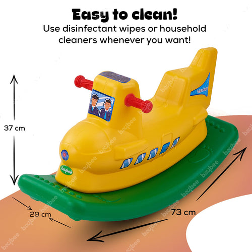 BAYBEE Multicolor Plastic Rocking Chair Horse for Kids BAYBEE