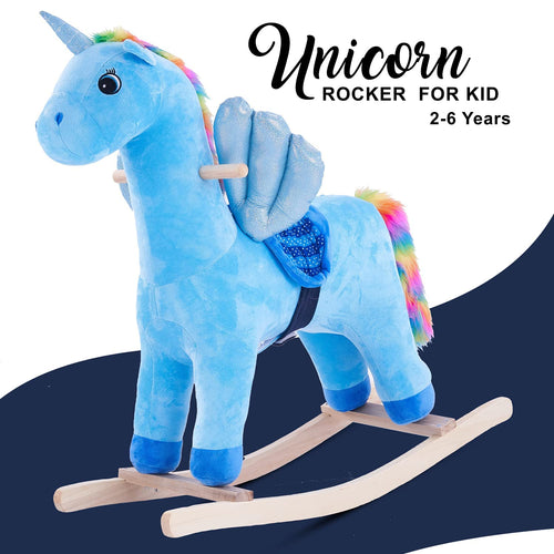 Baybee Wooden Unicorn Baby Rocking Chair for Kids BAYBEE