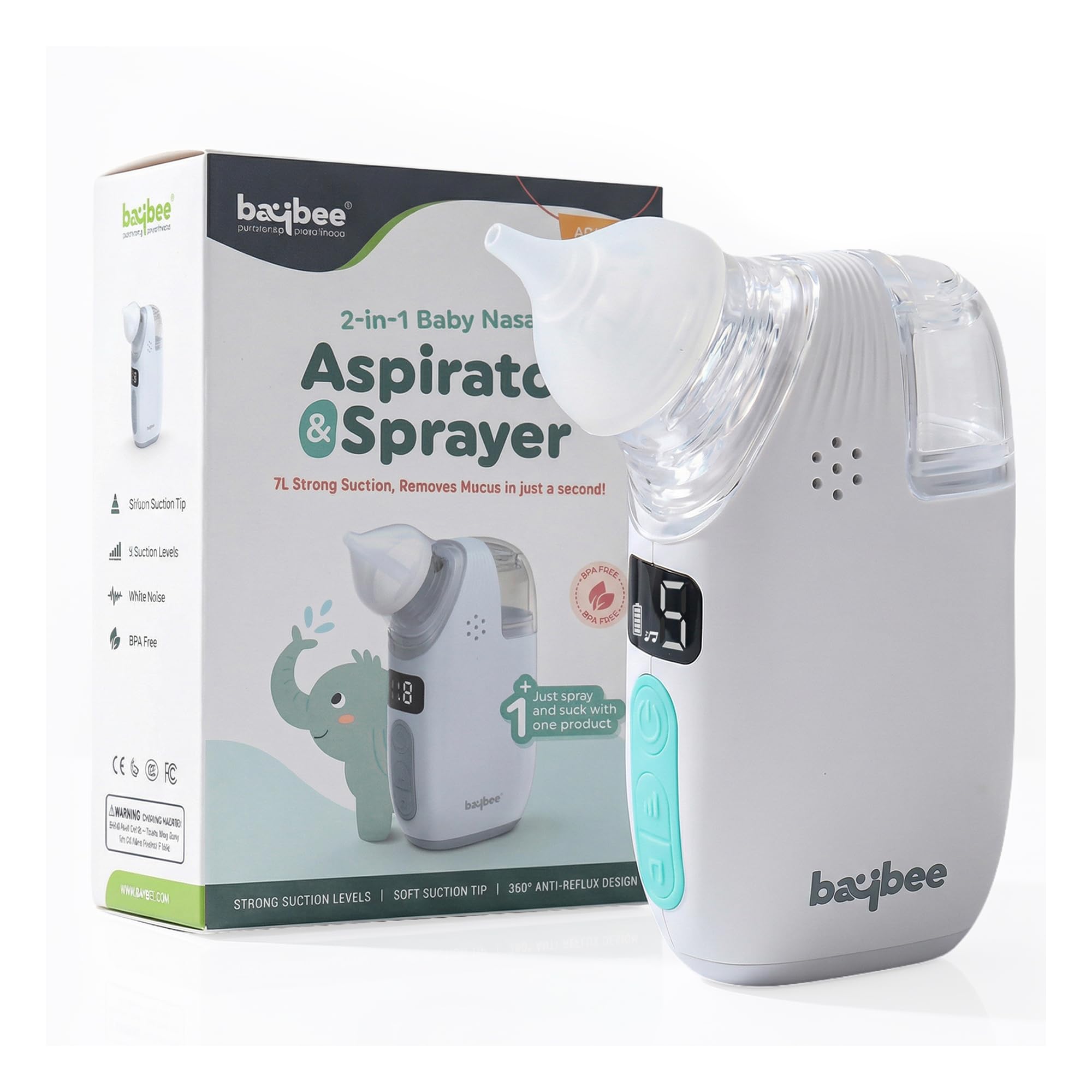 Baybee Electric Nasal Aspirator for Baby Nose Sucker Sprayer