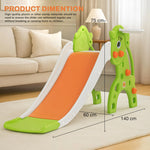 Baybee 3 in 1 Garden Baby Slides for Kids Outdoor Slides for Babies with Basketball Set (Tiny) Baybee India
