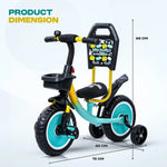 Baybee Velix Trike Cycle for Kids Smart Balanced Baby Tricycle with Backrest & Storage BAYBEE