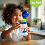Baybee Bamboo Sipper Water Bottle with Straw for Kids Leak Proof (550ml) BAYBEE