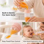 Baybee Silicone Food Squeeze Feeder Anti-Colic & BPA Free with Spoon for Infants Baybee India