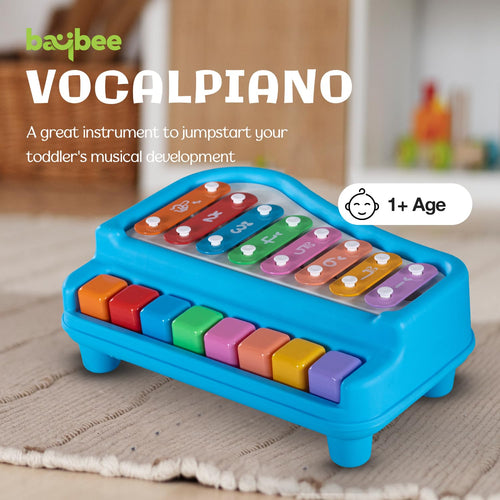 Baybee 2 in 1 Baby Piano Xylophone Musical Toys for Kids with 8 Keys BAYBEE