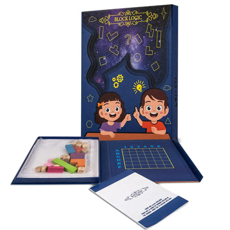 Baybee Wooden Block Logic Magnetic Puzzle Kids Toys BAYBEE