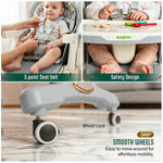 Baybee 3 in 1 High Chair with Removable Food & Toy Tray, 4 Level Height Adjustment Baybee India