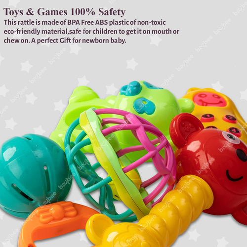 Baybee 5 Pcs Baby Toys Rattles Set for Babies BAYBEE