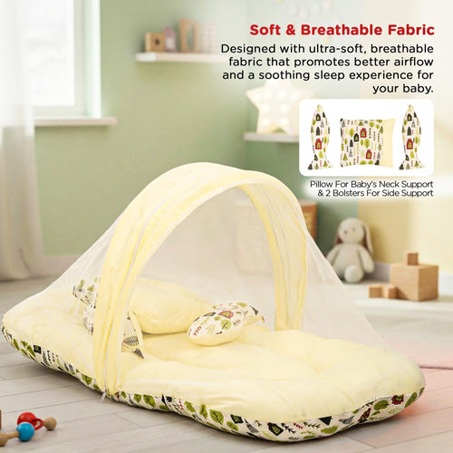 Baybee Baby Bedding Set for New Born Baby, Bed Mattress with Mosquito Net Baybee India