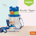 Baybee Bamboo Sipper Water Bottle with Straw for Kids Leak Proof (550ml) BAYBEE