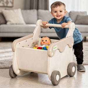 Baybee 2-in-1 Baby Shopping Cart Ergonomic Push Walker to Prevent Bow Legs
